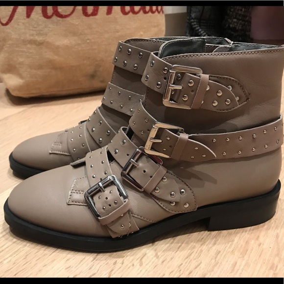 💯 % leather Topshop Amelia studded booties - Picture 3 of 3